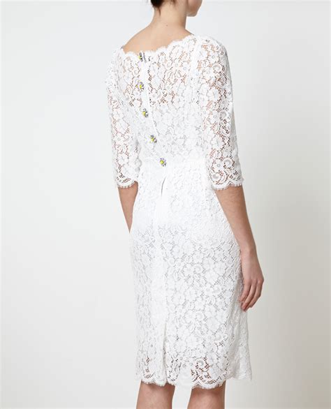 buy dolce and gabbana white lace dress|dolce and gabbana floral dresses.